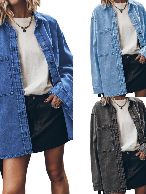 Women's Loose Fit Denim Jacket - đánh giá và giá Vintage Fashion Hong Kong