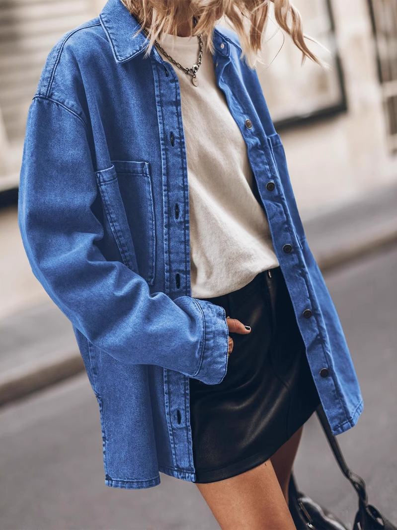 Women's Loose Fit Denim Jacket - đánh giá và giá Vintage Fashion Hong Kong