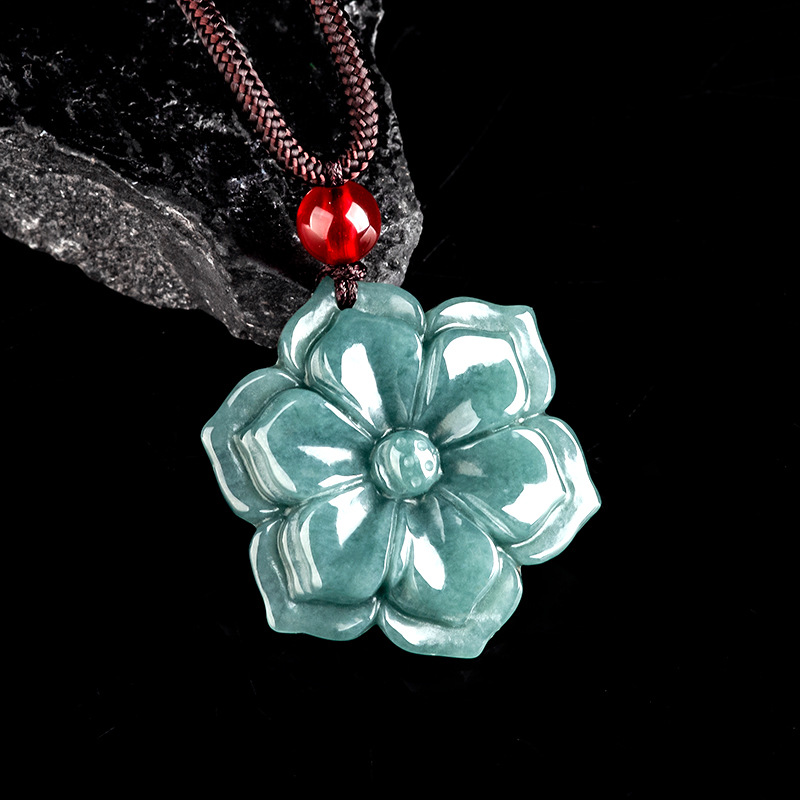 Burmese Jadeite Flower Pendant - đánh giá và giá Vintage Fashion Necklace