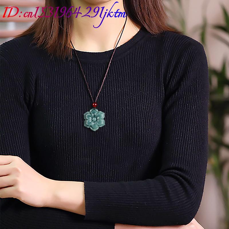 Burmese Jadeite Flower Pendant - đánh giá và giá Vintage Fashion Necklace
