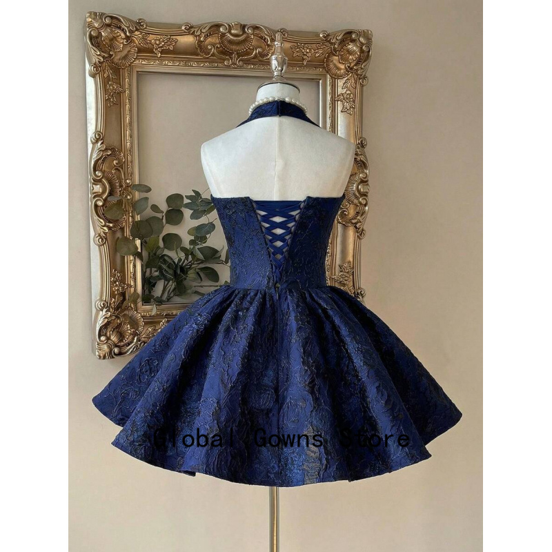 Royal Blue Vintage Halter Prom - đánh giá và giá Vintage Fashion Hong Kong