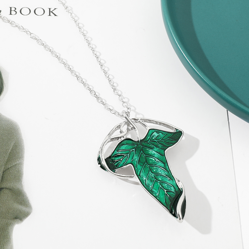 Vintage Green Leaf Pendant Nec - đánh giá và giá Vintage Fashion Necklace