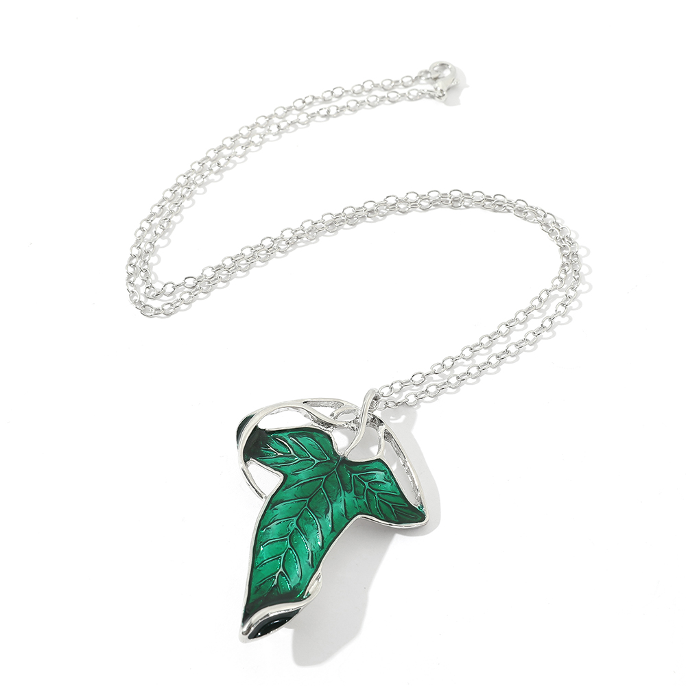 Vintage Green Leaf Pendant Nec - đánh giá và giá Vintage Fashion Necklace