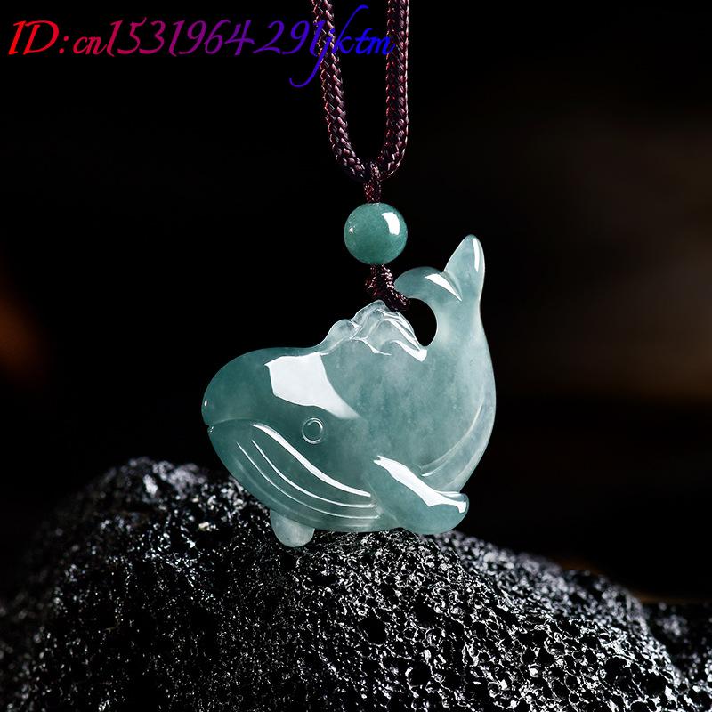 Natural Burmese Jadeite Whale  - đánh giá và giá Vintage Fashion Necklace