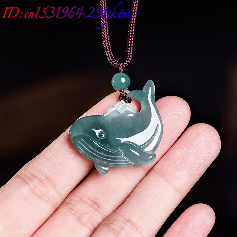 Natural Burmese Jadeite Whale  - đánh giá và giá Vintage Fashion Necklace