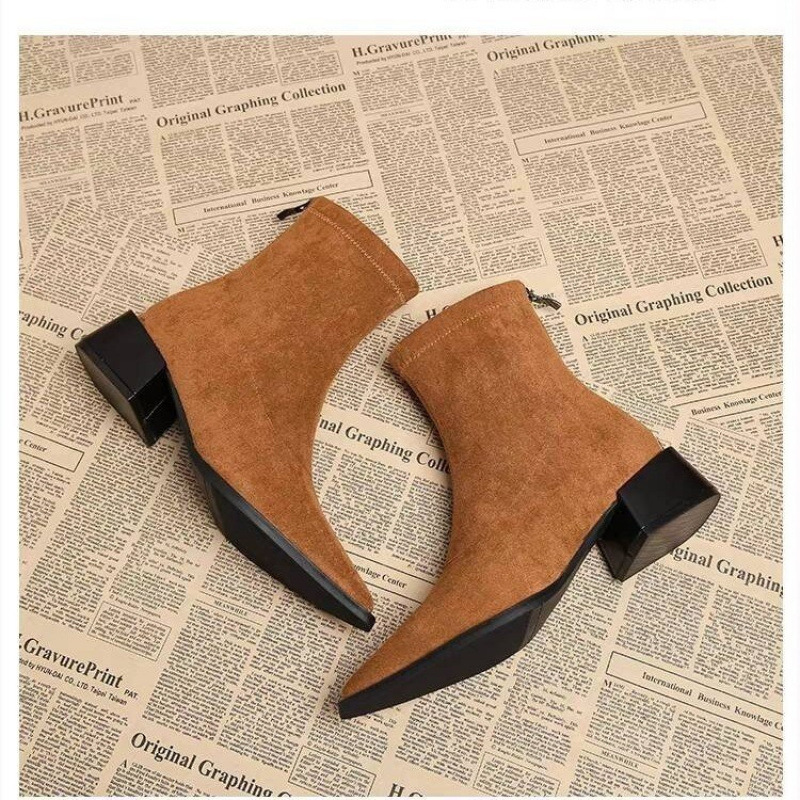 New Low Heel Women Mordern Ank - đánh giá và giá Vintage Fashion Dress