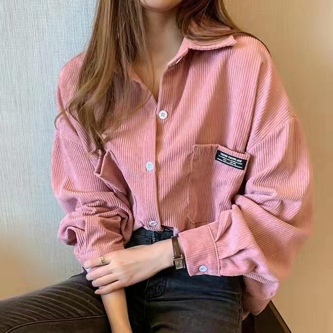 Corduroy Jacket Women's Loose  - đánh giá và giá Vintage Fashion Hong Kong