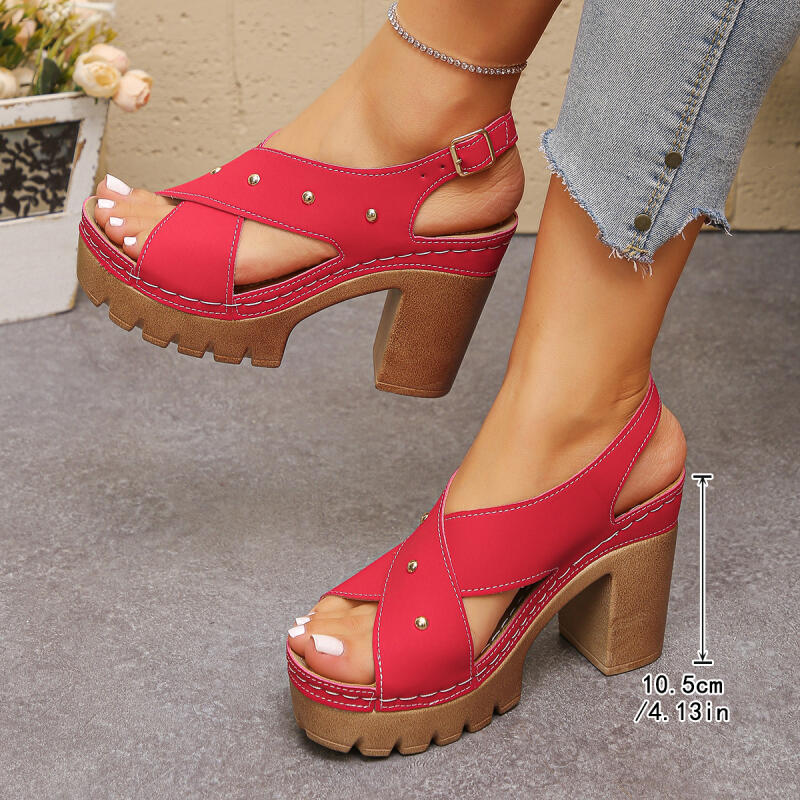 Vintage Super High Heel Cross  - đánh giá và giá Vintage Fashion Dress