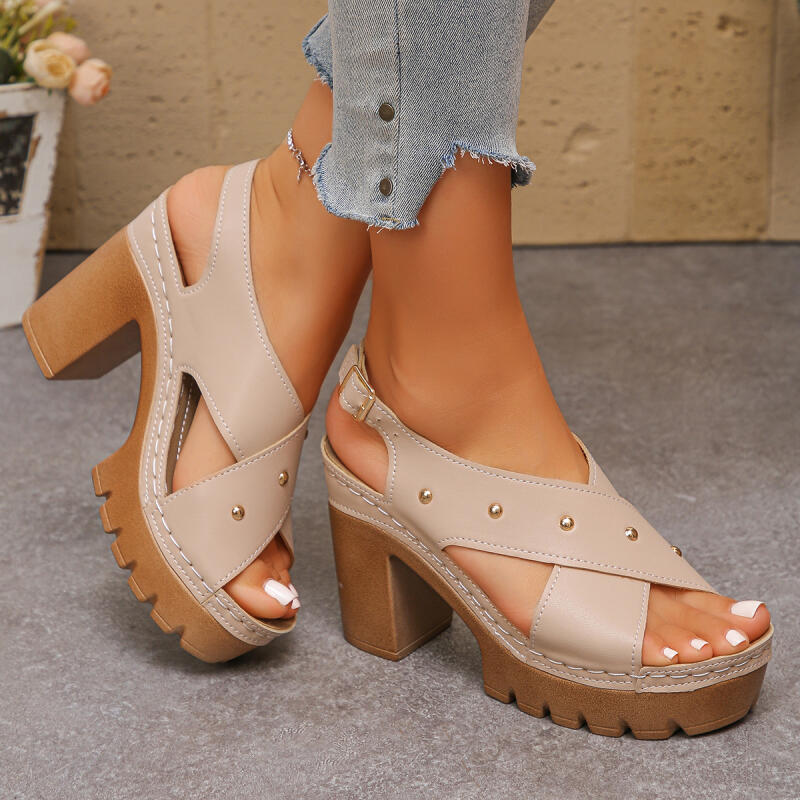 Vintage Super High Heel Cross  - đánh giá và giá Vintage Fashion Dress